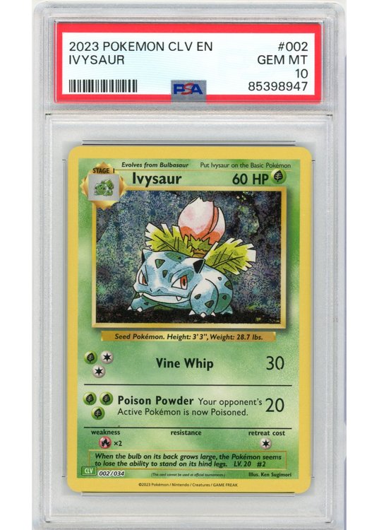 Ivysaur 002/034 PSA 10