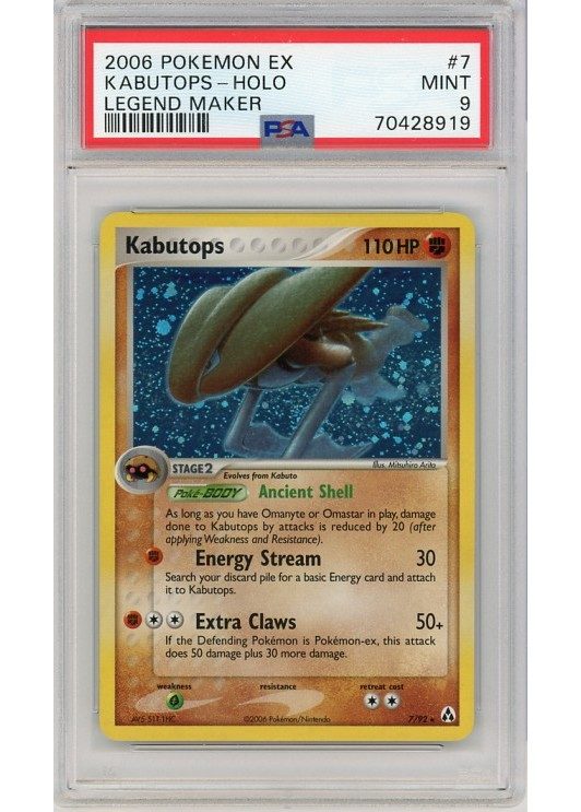 Kabutops 7/92 PSA 9