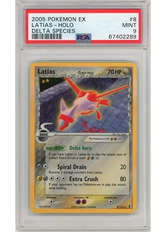 Latias &delta; 8/113 PSA 9