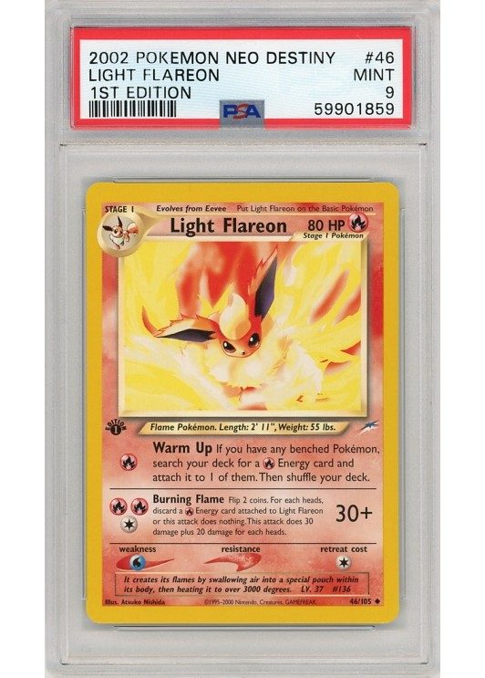 pokemon card flareon first edition Pokemon Card Flareon 013/106 Holo Rare 1st Edition NM-EX 2005 Japanese s943 main image 1