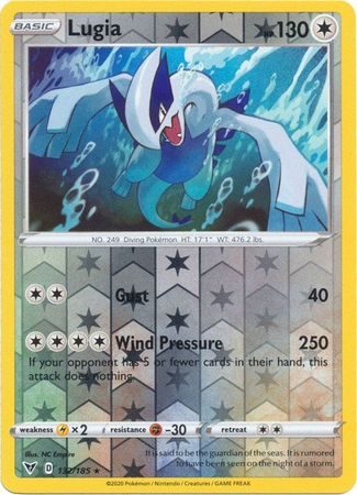 Lugia - 132/185 - Reverse