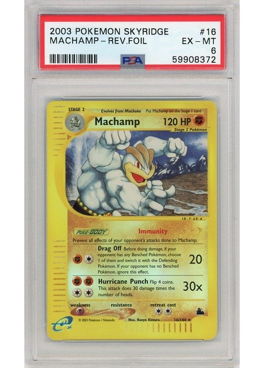 Machamp – 16/144 – Reverse Foil – PSA 6
