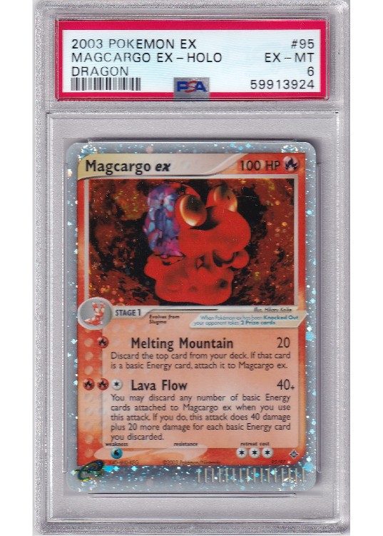 Magcargo ex 95/97 PSA 6