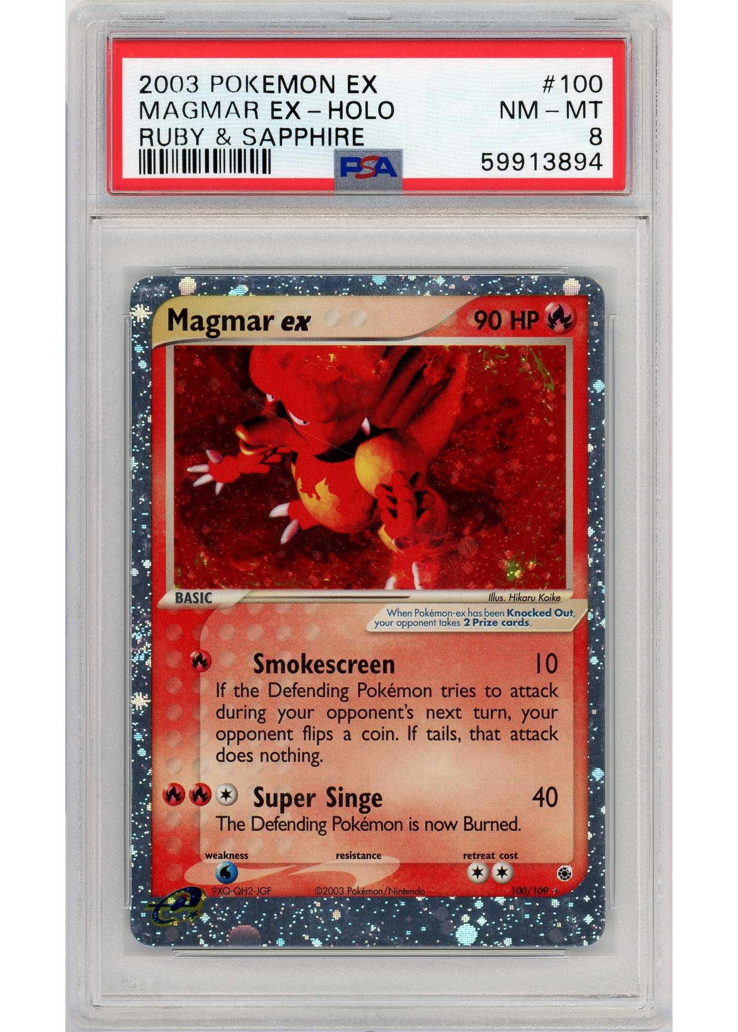 Magmar ex 100/109 PSA 8