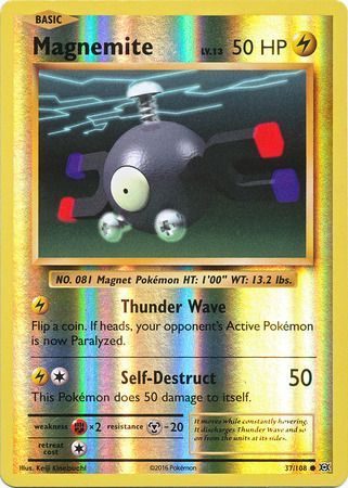 Magnemite - 37/108 - Reverse
