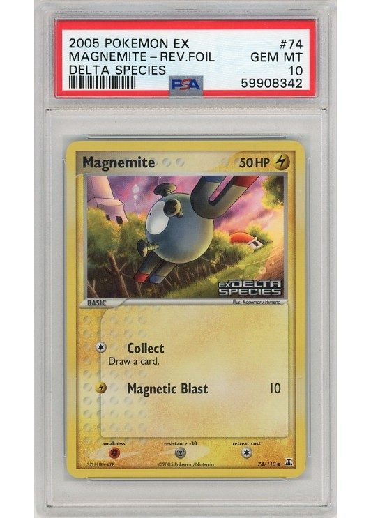Magnemite 74/113 Reverse Foil PSA 10