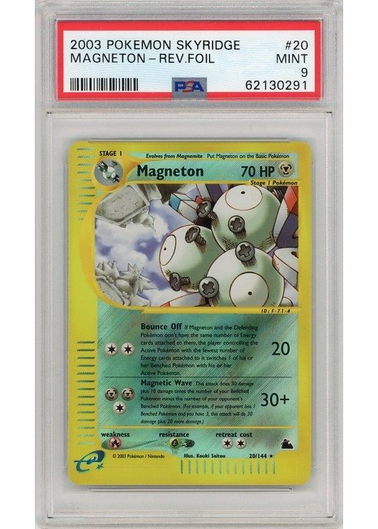 Magneton – 20/144 – Reverse Foil – PSA 9