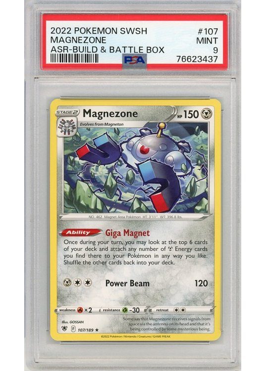 Magnezone – Non Holo – 107/189 – PSA 9