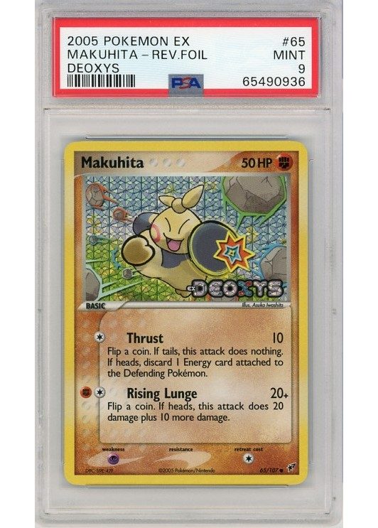 Makuhita 65/107 Reverse Foil PSA 9