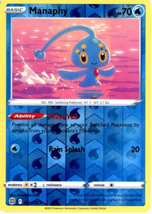 Manaphy - 41/172 - Reverse
