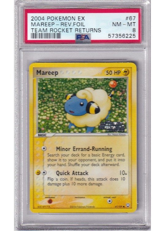 Mareep – 67/109 – Reverse Foil – PSA 8
