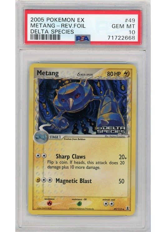 Metang &delta; 49/113 Reverse Foil PSA 10