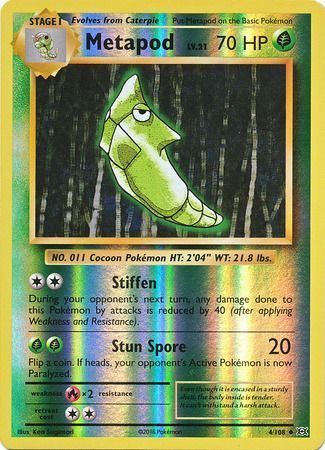 Metapod - 4/108 - Reverse