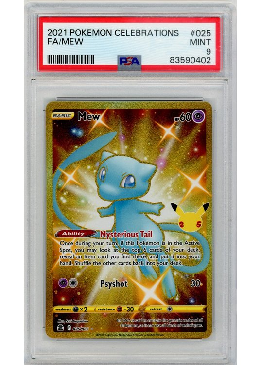 Mew 025/025 PSA 9