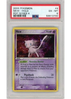 Mew Cosmos Holo 4/17 PSA 6