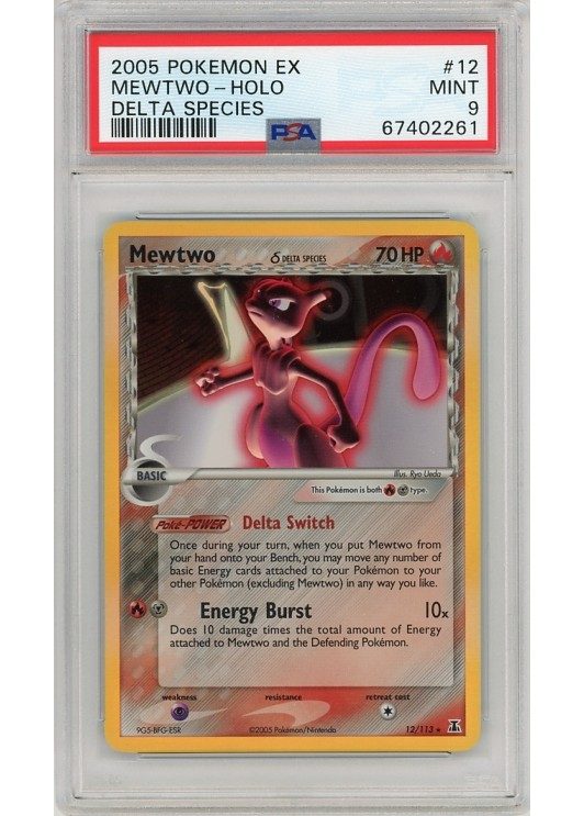 Mewtwo &delta; 12/113 PSA 9
