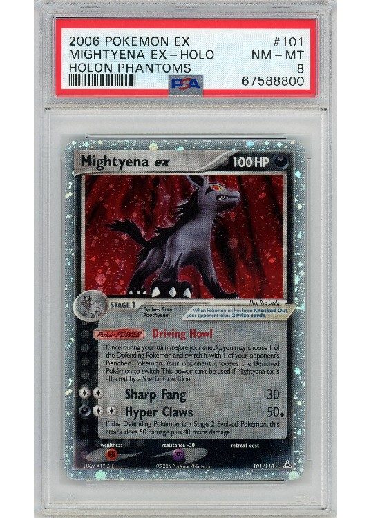 Mightyena ex PSA 8 - Gradede pokemon kort på Pokemons.dk