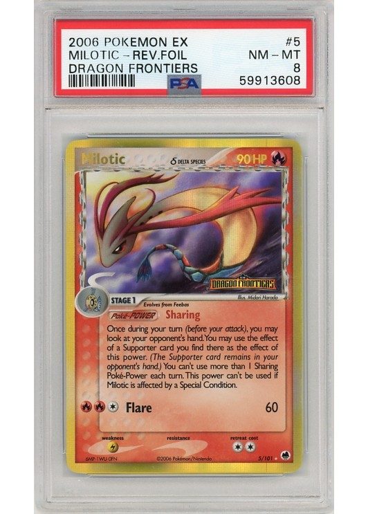 Milotic &delta; 5/101 Reverse Foil PSA 8