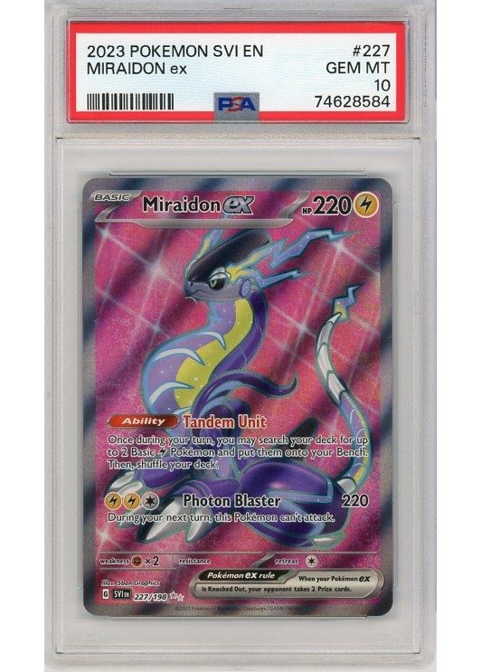 Miraidon ex PSA 10 - Gradede pokemon kort på Pokemons.dk