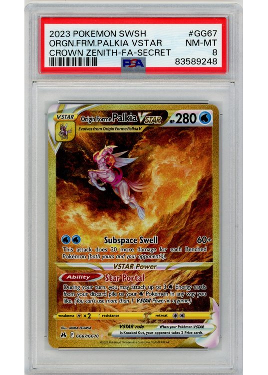 Origin Form Palkia VSTAR GG67/GG70 PSA 8