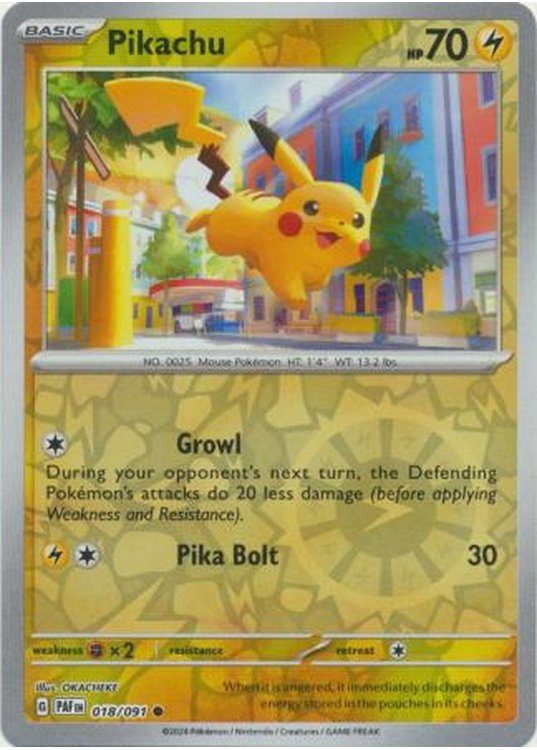 Pikachu - 018/091 - Reverse