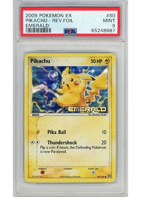 Pikachu 60/106 Reverse Foil PSA 9