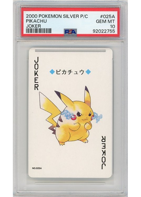 Pikachu Joker Silver Poker Set 25A PSA 10Pikachu Joker Silver Poker Set 25A PSA 10 - Bagside