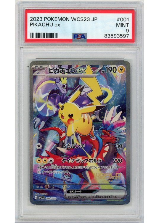 Pikachu ex 001/030 PSA 9