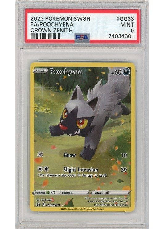 Poochyena GG33/GG70 PSA 9