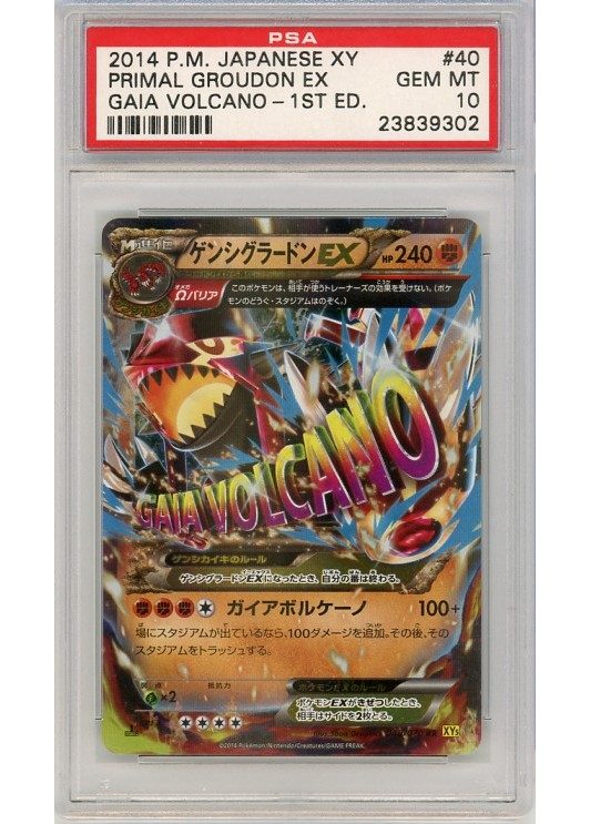 Primal Groudon EX PSA 10 - Gradede pokemon kort på Pokemons.dk
