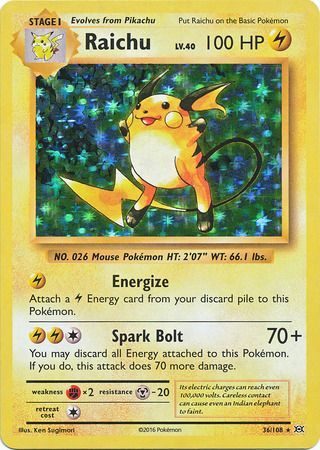 Raichu - 36/108 (Holo)