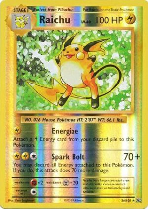 Raichu - 36/108 - Reverse