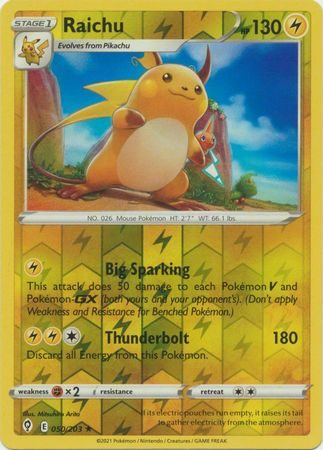Raichu – 50/203 – Reverse