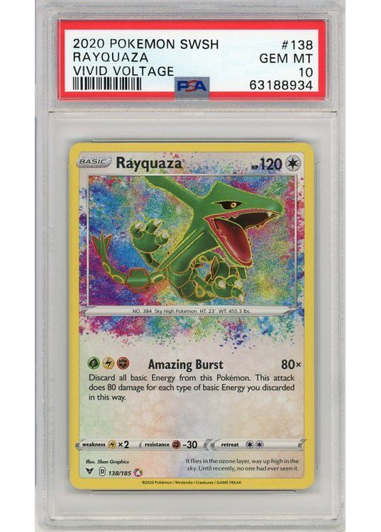 Rayquaza 138/185 PSA 10