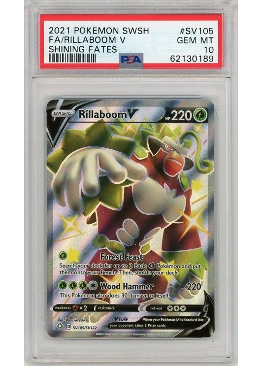 Rillaboom V – SV105/SV122 – PSA 10
