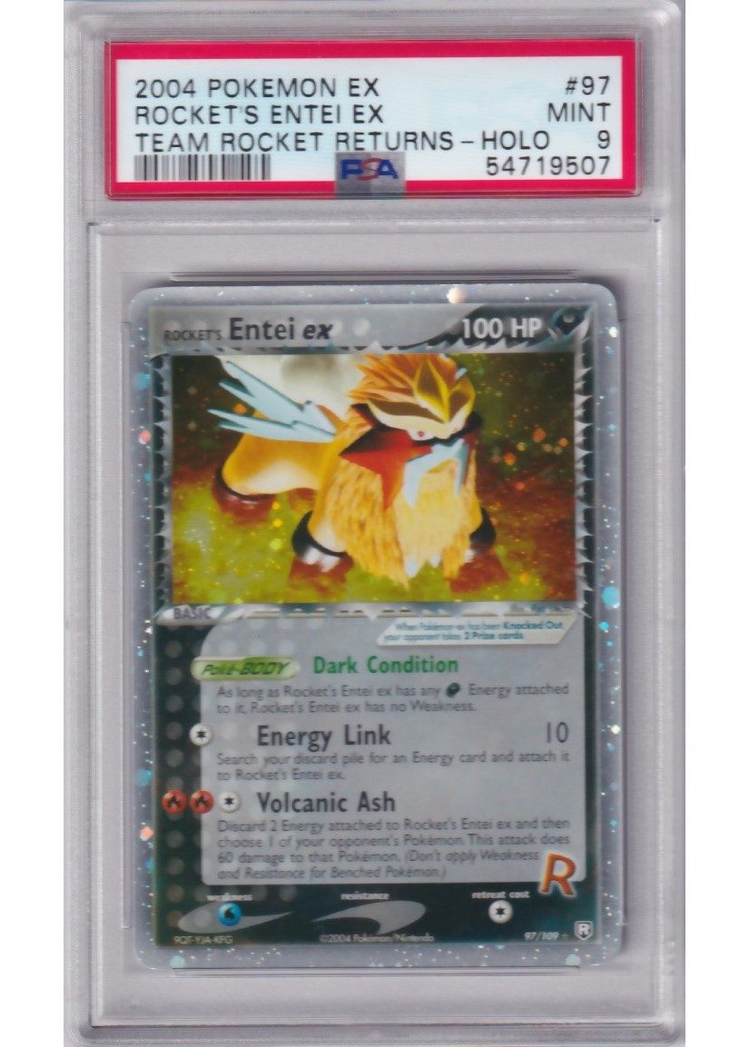 Rocket's Entei ex 97/109 PSA 9