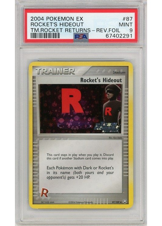Rocket's Hideout 87/109 Reverse Foil PSA 9