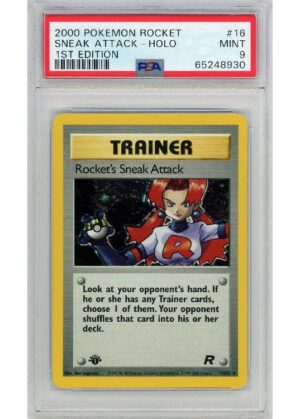 Rocket's Sneak Attack 16/82 1st Edition PSA 9