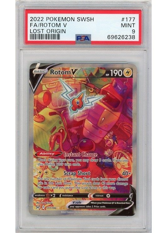 Rotom 177/196 PSA 9