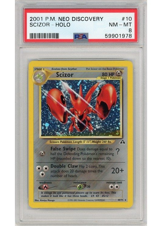 Scizor 10/75 PSA 8
