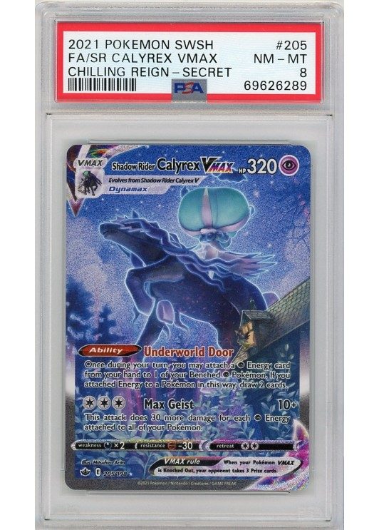 Shadow Rider Calyrex VMAX PSA 8 - Gradede pokemon kort p Pokemons.dk