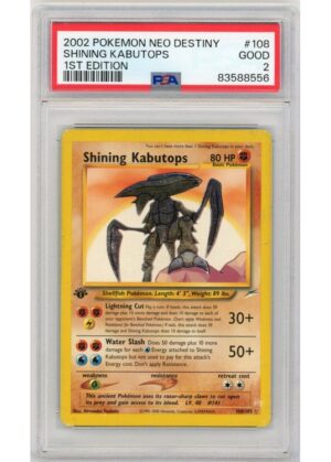 Shining Kabutops 108/105 1st Edition PSA 2