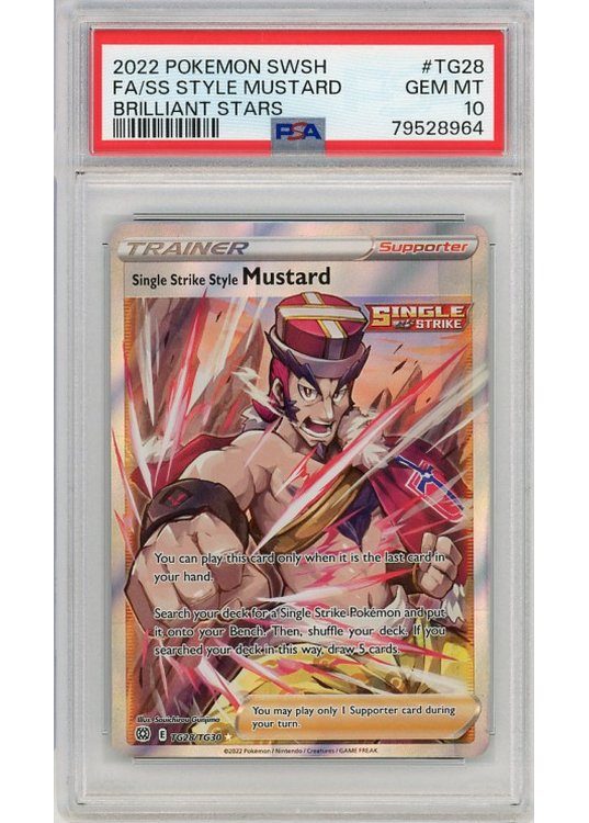 Single Strike Style Mustard TG28/TG30 PSA 10