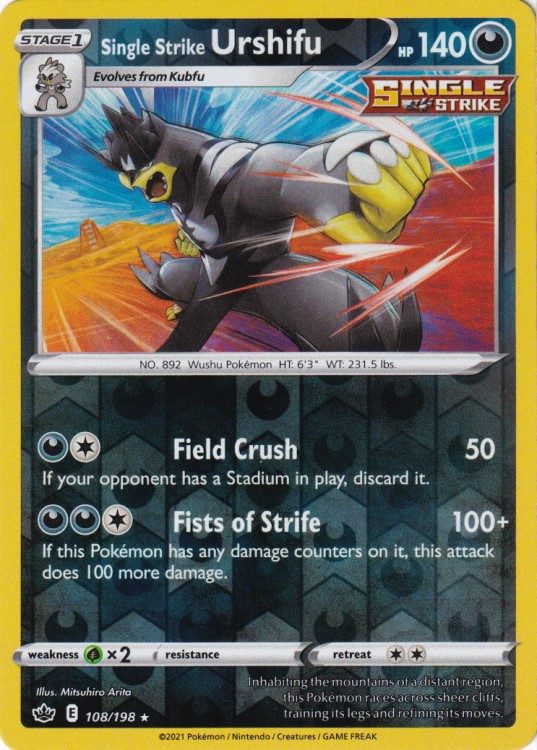 Single Strike Urshifu – 108/198 – Reverse