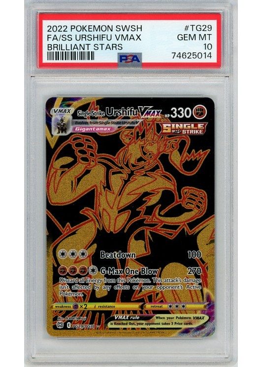 Single Strike Urshifu VMAX TG29/TG30 PSA 10