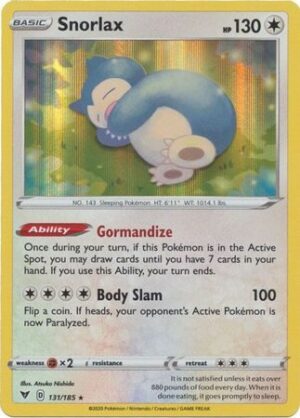 Snorlax - 131/185 (Holo)