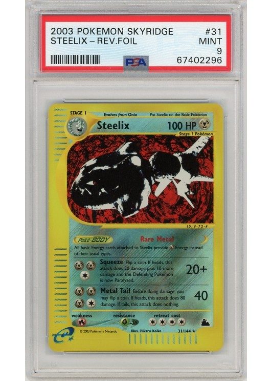 Steelix PSA 9 - Gradede pokemon kort på Pokemons.dk