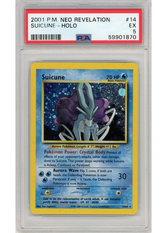 Suicune 14/64 PSA 5