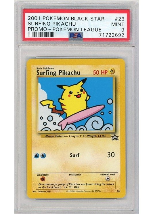 Surfing Pikachu – 28 – PSA 9