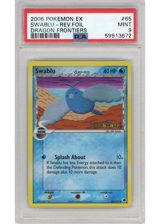 Swablu &delta; – 65/101 – Reverse Foil – PSA 9